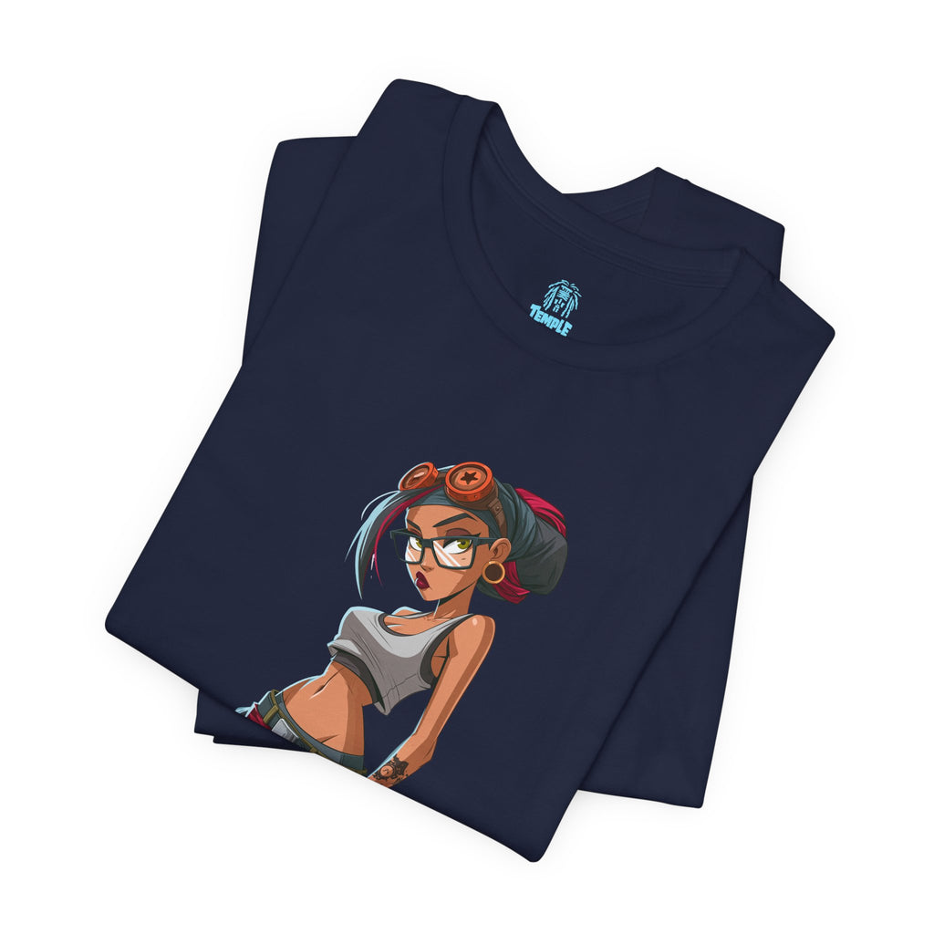 Genuine Problem Tee — Retro Pinup Girl Graphic T-Shirt
