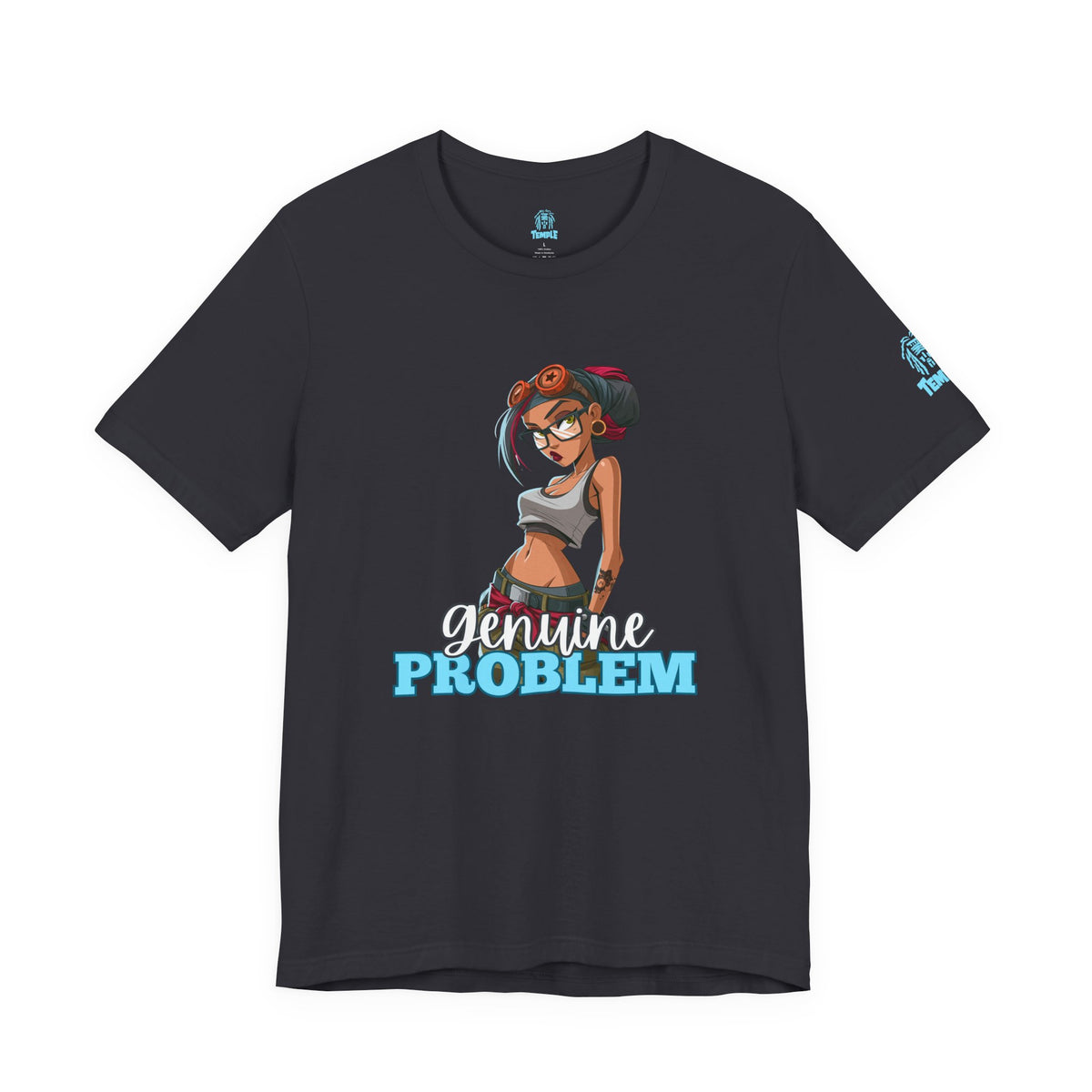 Genuine Problem Tee — Retro Pinup Girl Graphic T-Shirt