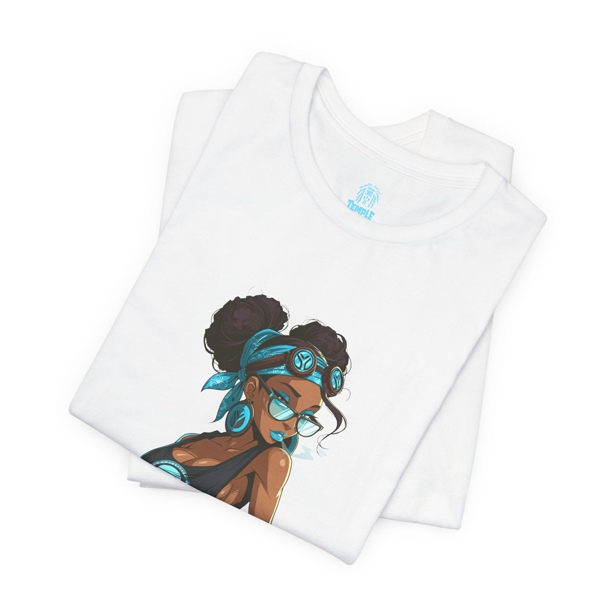 Genuine Problem Graphic Tee — Afro Puff Girl Illustration