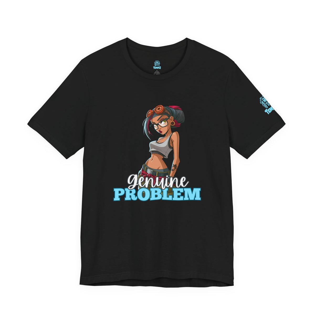Genuine Problem Tee — Retro Pinup Girl Graphic T-Shirt