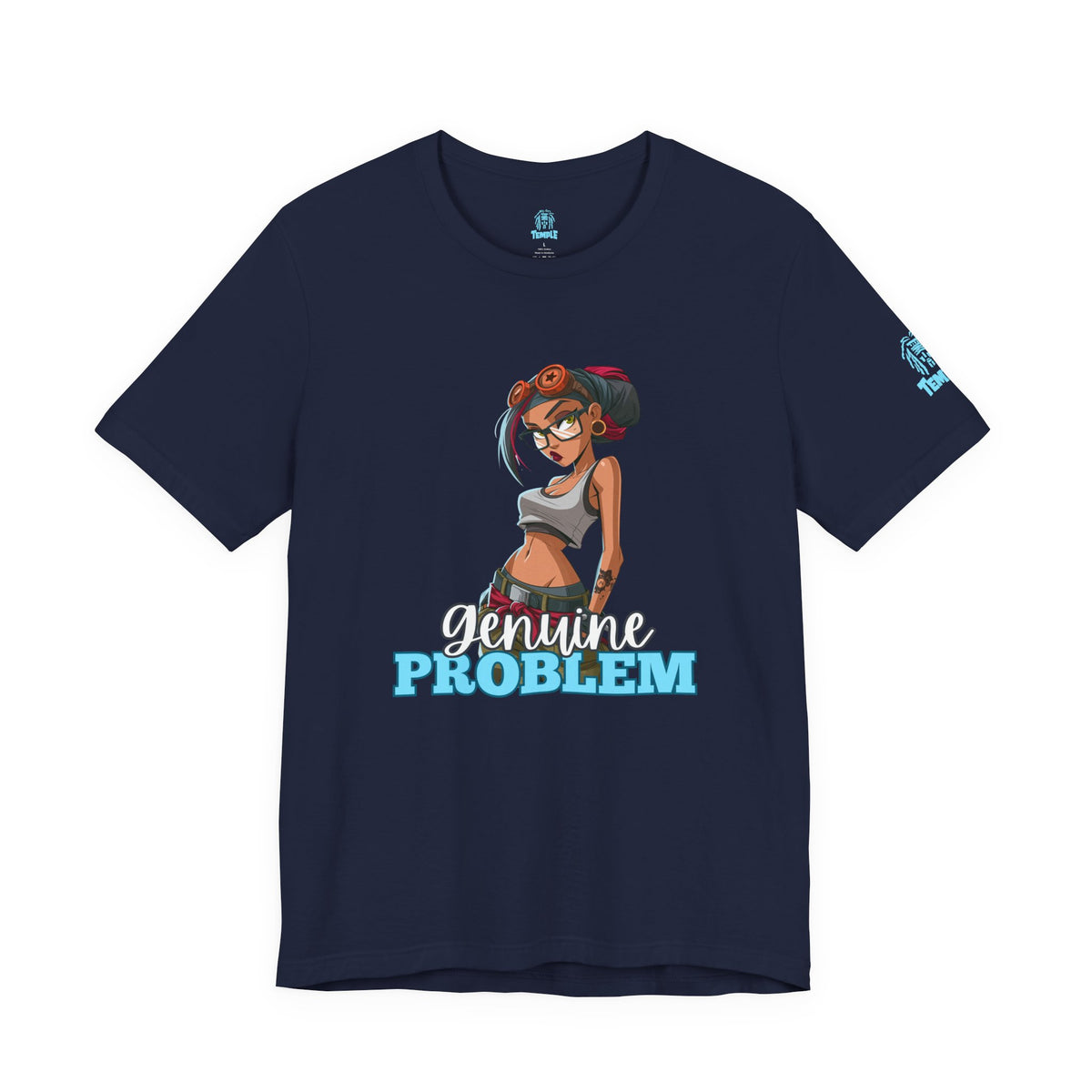 Genuine Problem Tee — Retro Pinup Girl Graphic T-Shirt