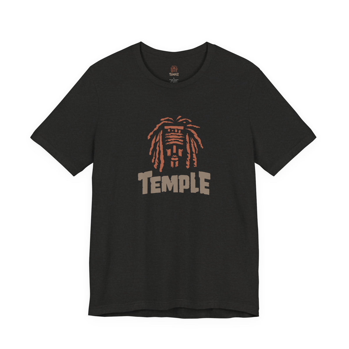 Temple Graphic Tee — Retro Dreadlocks Icon Short Sleeve Shirt