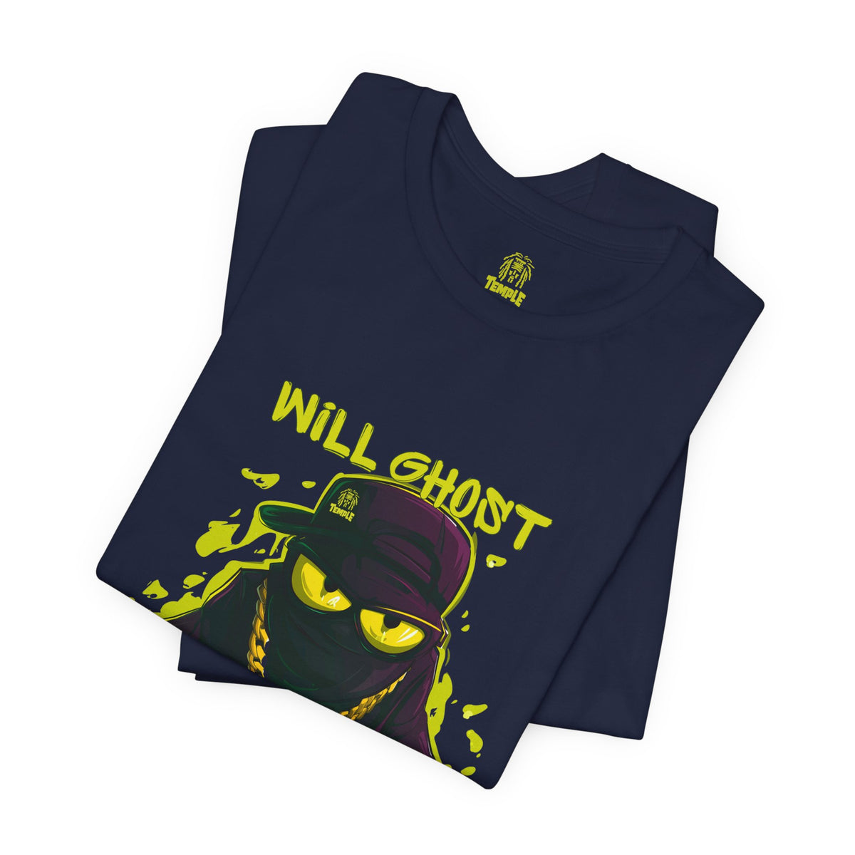 Will Ghost Graphic Tee – Neon Green Streetwear Ghost Design