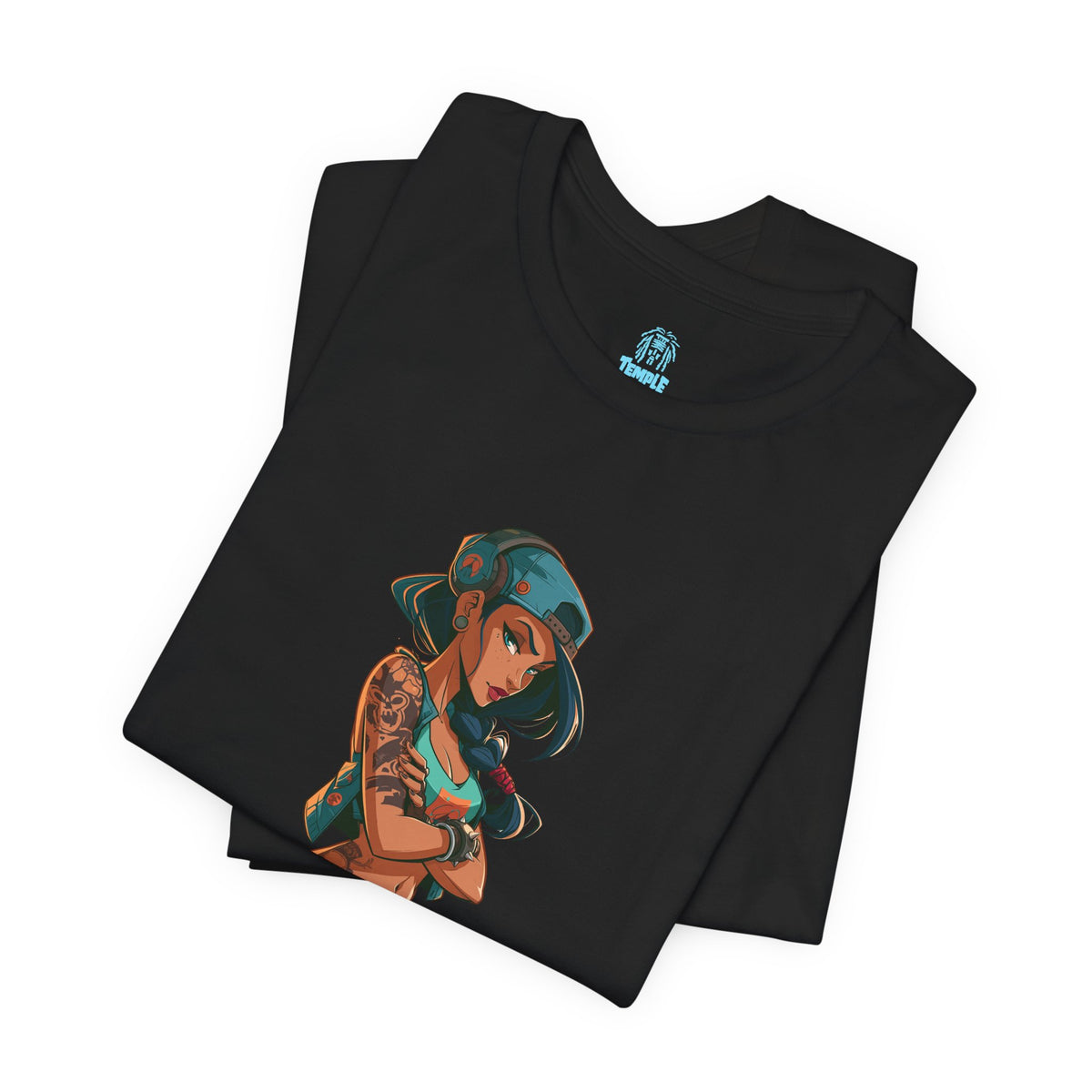 T-Shirt — 'Genuine Problem' V2 Tattooed Girl Graphic Tee