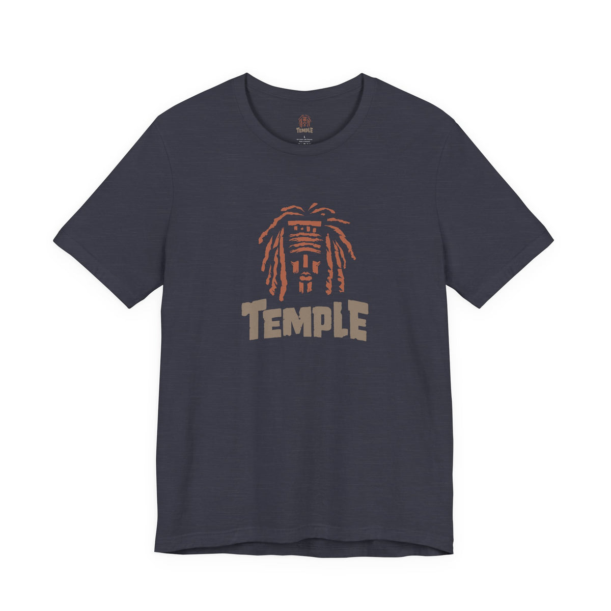 Temple Graphic Tee — Retro Dreadlocks Icon Short Sleeve Shirt