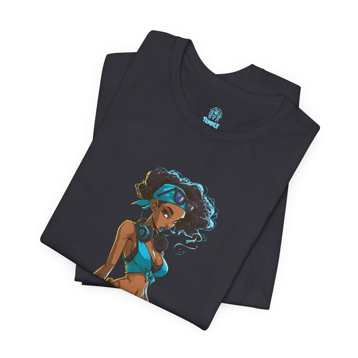 Genuine Problem Tee — Retro Afro Pin-Up Graphic T‑Shirt