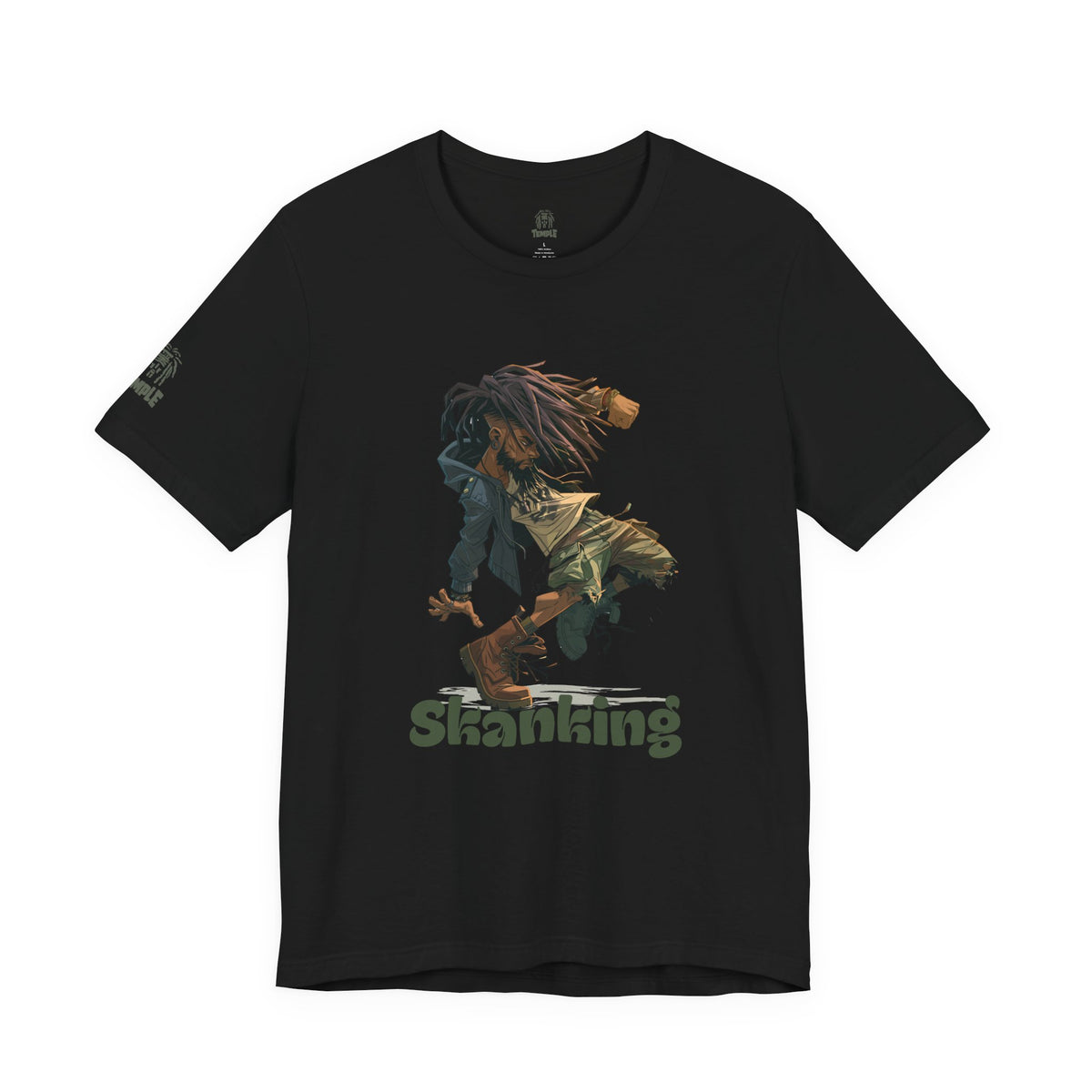 Skanking Rasta Dancer Tee — Reggae Ska Music Graphic T-Shirt