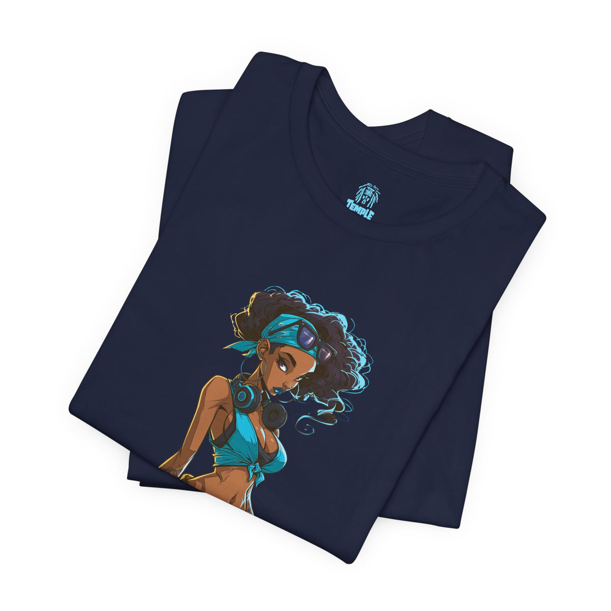 Genuine Problem Tee — Retro Afro Pin-Up Graphic T‑Shirt