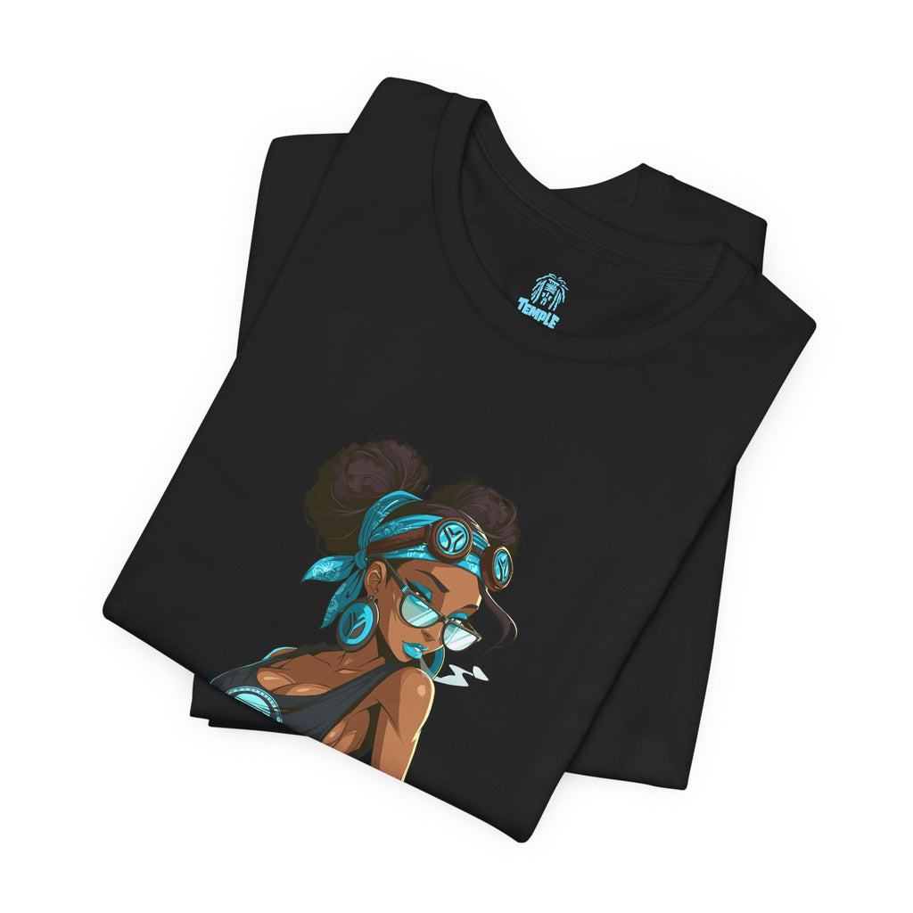 Genuine Problem Graphic Tee — Afro Puff Girl Illustration
