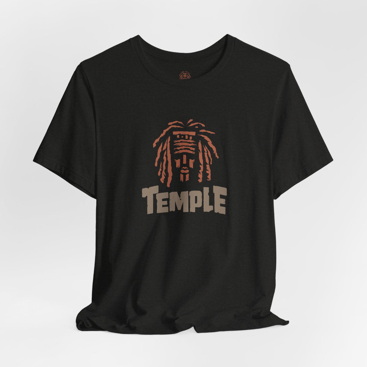 Temple Graphic Tee — Retro Dreadlocks Icon Short Sleeve Shirt