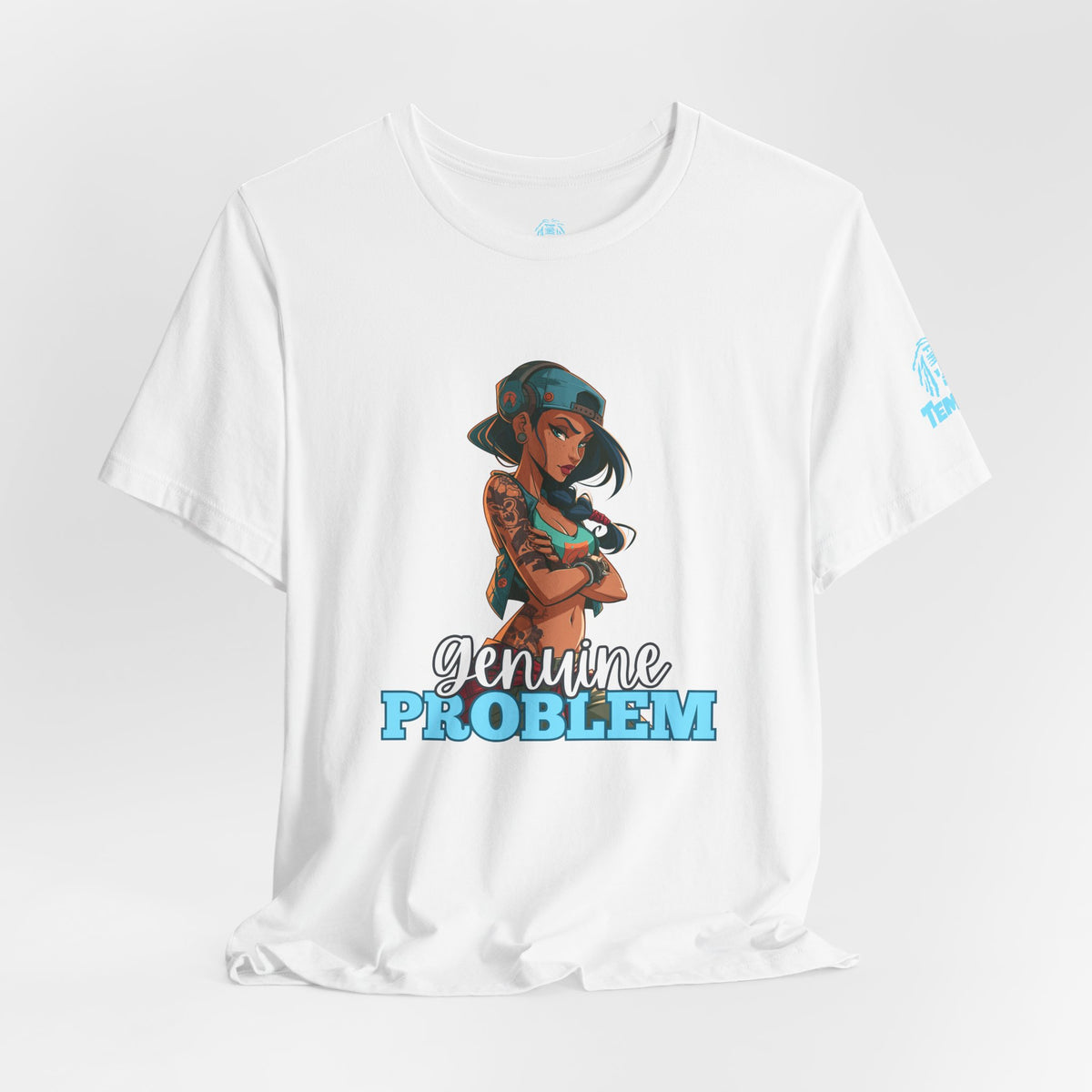 T-Shirt — 'Genuine Problem' V2 Tattooed Girl Graphic Tee