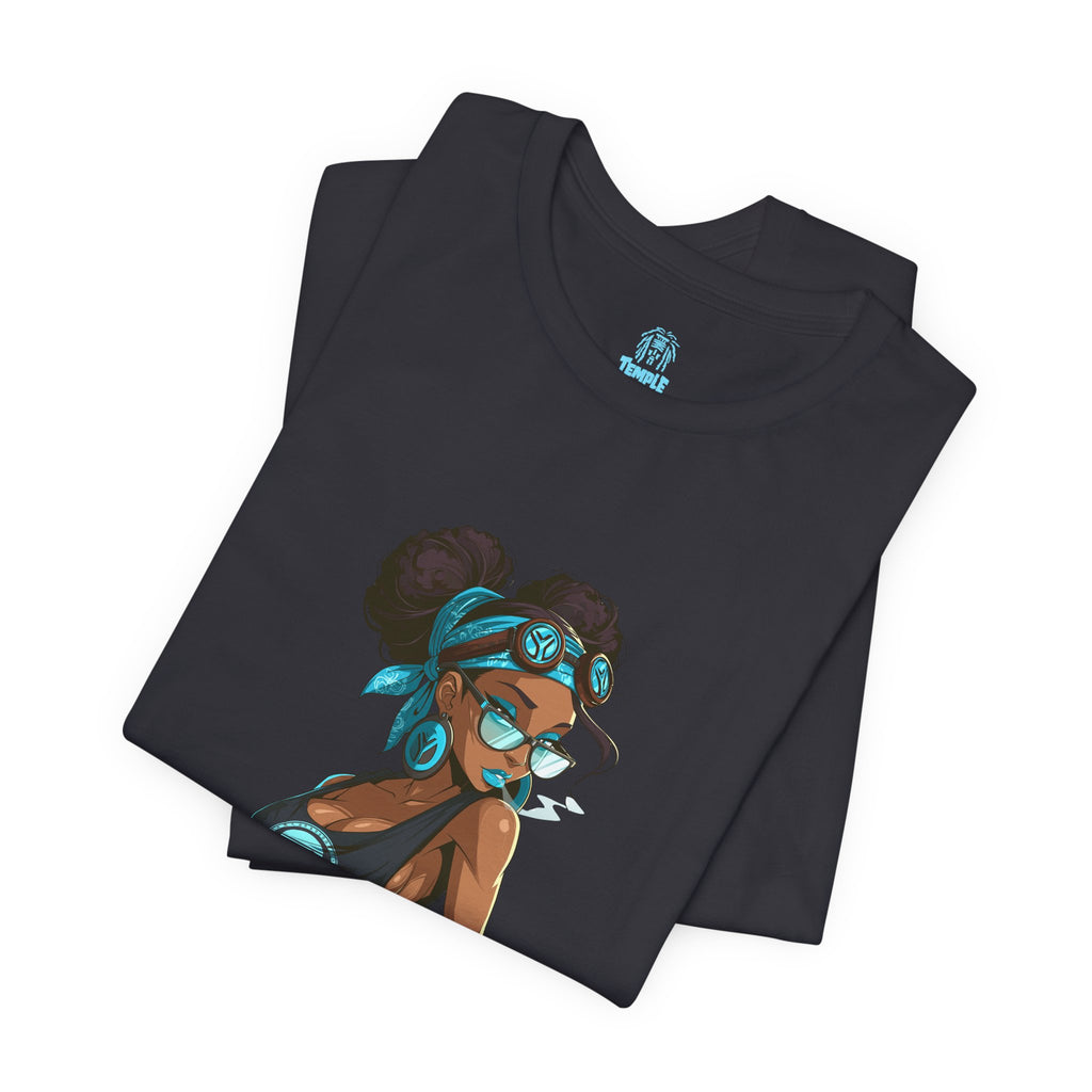 Genuine Problem Graphic Tee — Afro Puff Girl Illustration