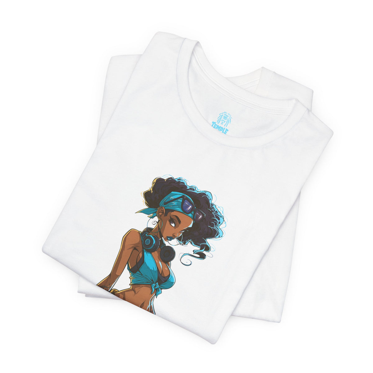 Genuine Problem Tee — Retro Afro Pin-Up Graphic T‑Shirt