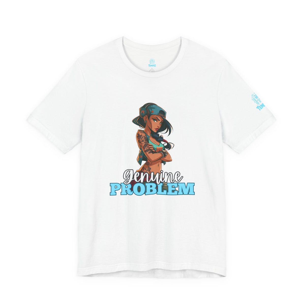 T-Shirt — 'Genuine Problem' V2 Tattooed Girl Graphic Tee