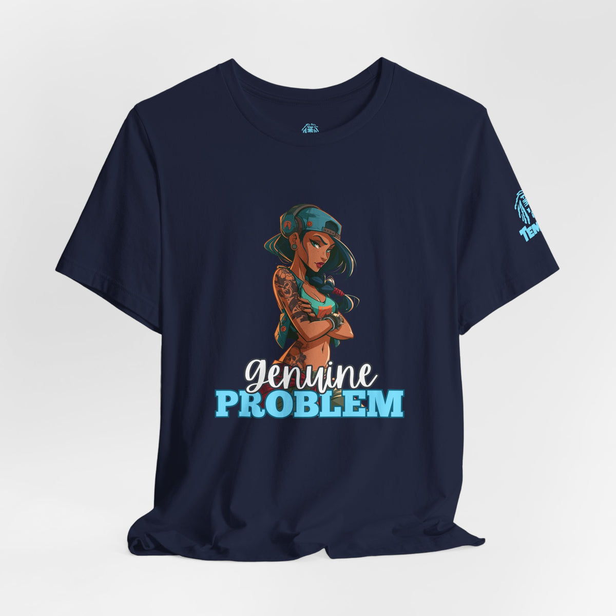 T-Shirt — 'Genuine Problem' V2 Tattooed Girl Graphic Tee