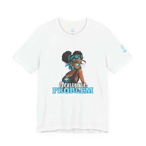 Genuine Problem Graphic Tee — Afro Puff Girl Illustration