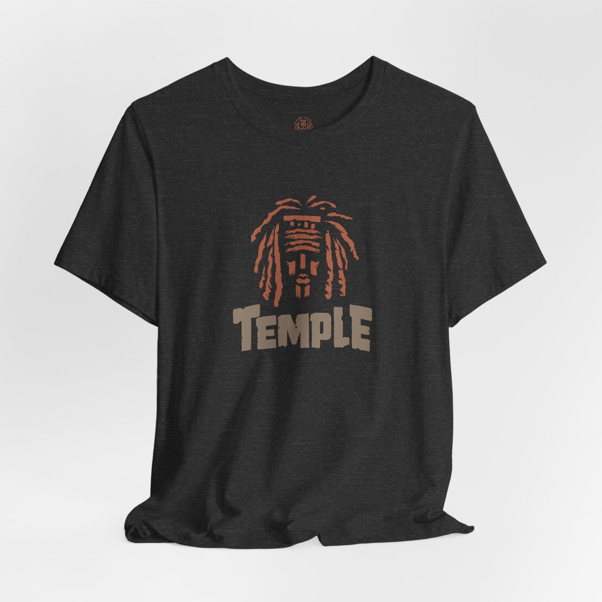 Temple Graphic Tee — Retro Dreadlocks Icon Short Sleeve Shirt