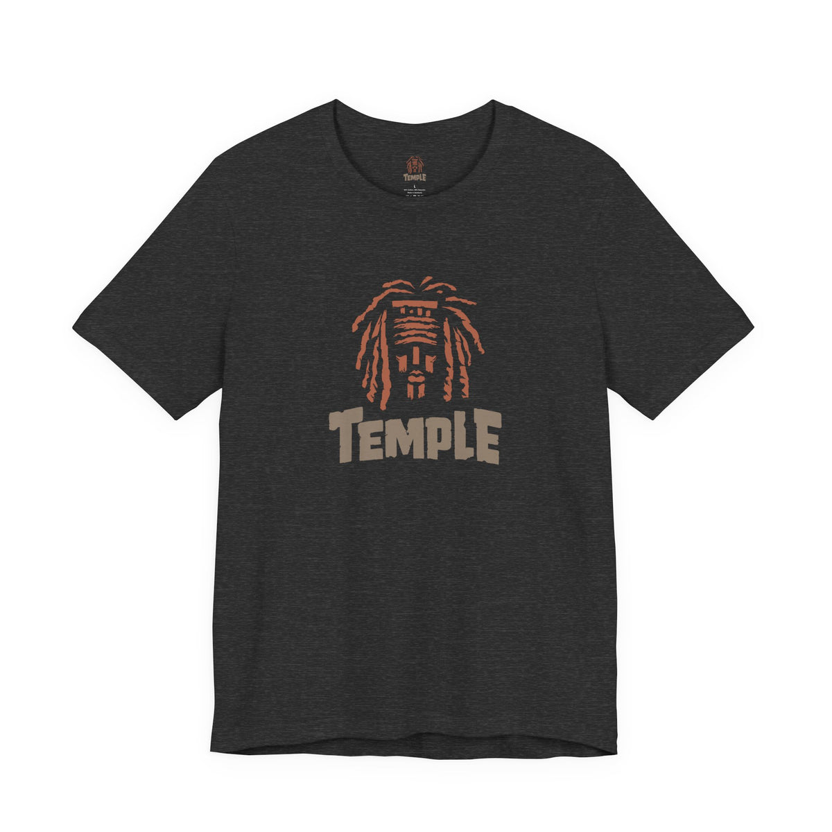 Temple Graphic Tee — Retro Dreadlocks Icon Short Sleeve Shirt