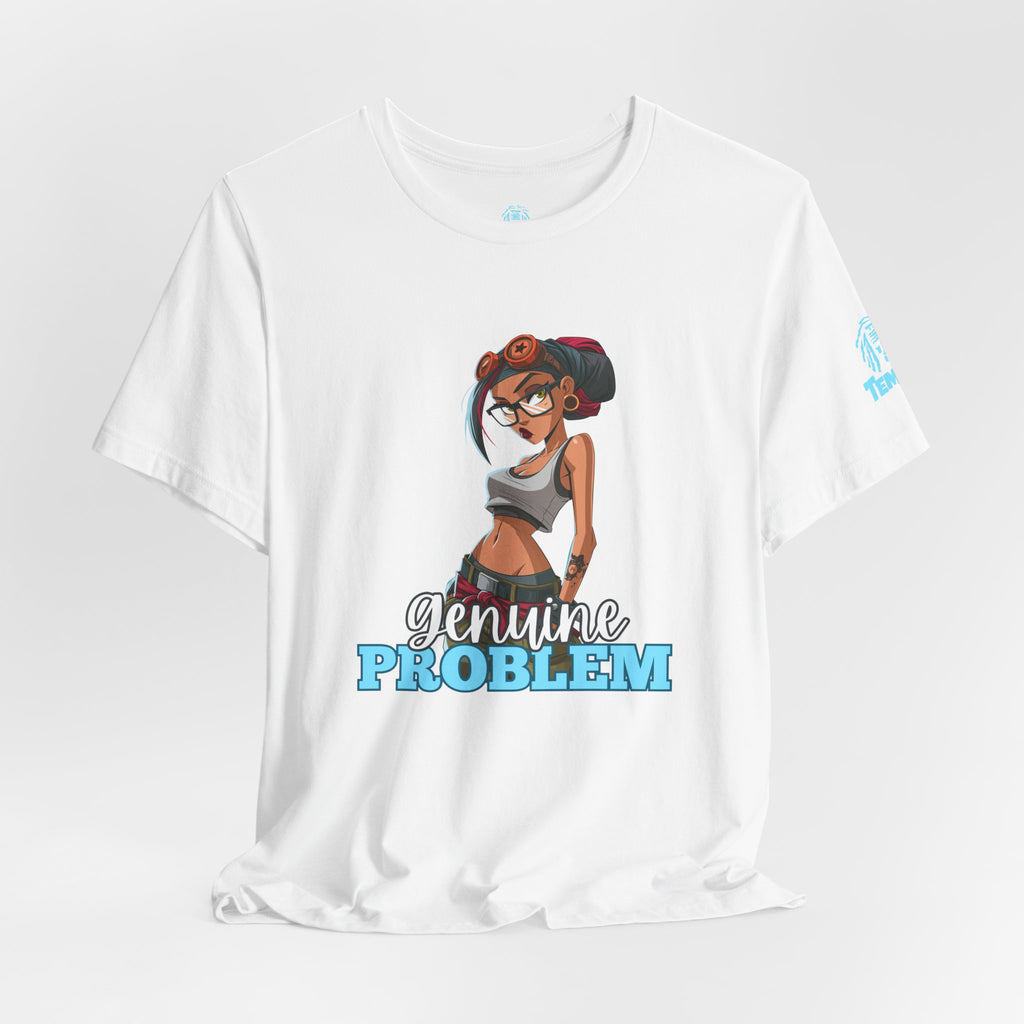 Genuine Problem Tee — Retro Pinup Girl Graphic T-Shirt