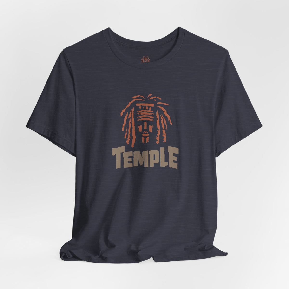 Temple Graphic Tee — Retro Dreadlocks Icon Short Sleeve Shirt