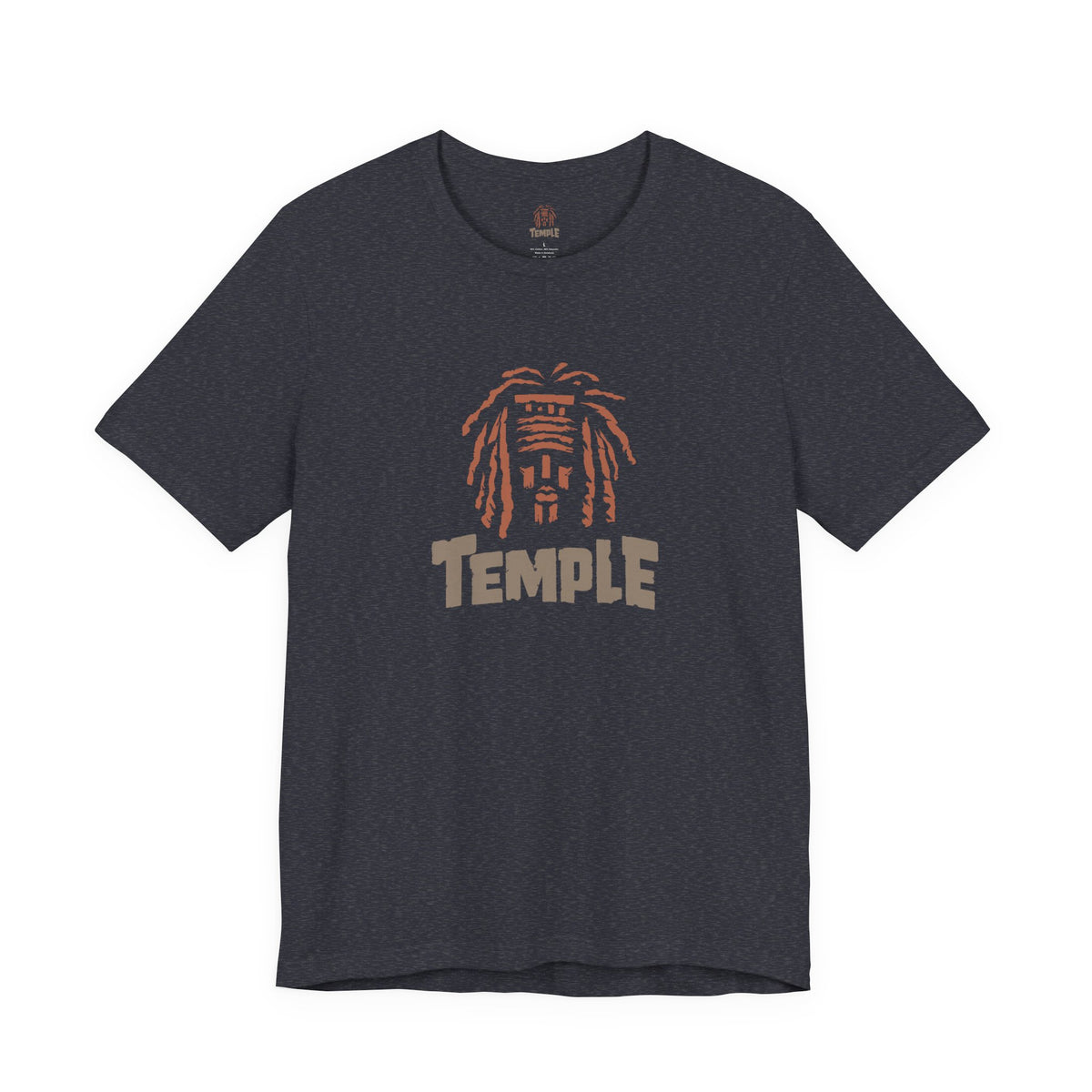 Temple Graphic Tee — Retro Dreadlocks Icon Short Sleeve Shirt