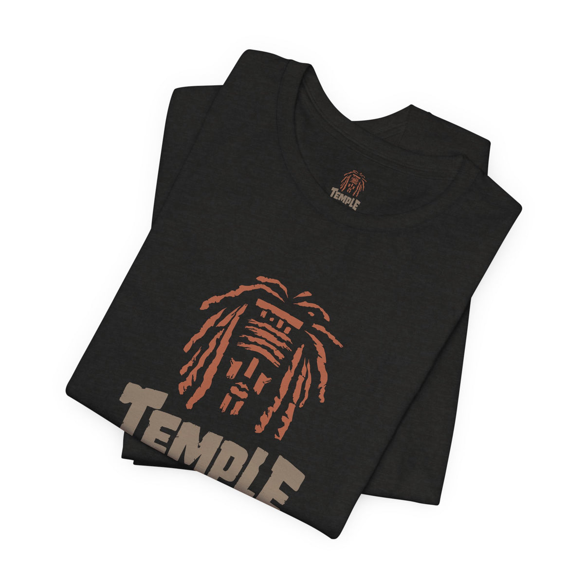 Temple Graphic Tee — Retro Dreadlocks Icon Short Sleeve Shirt
