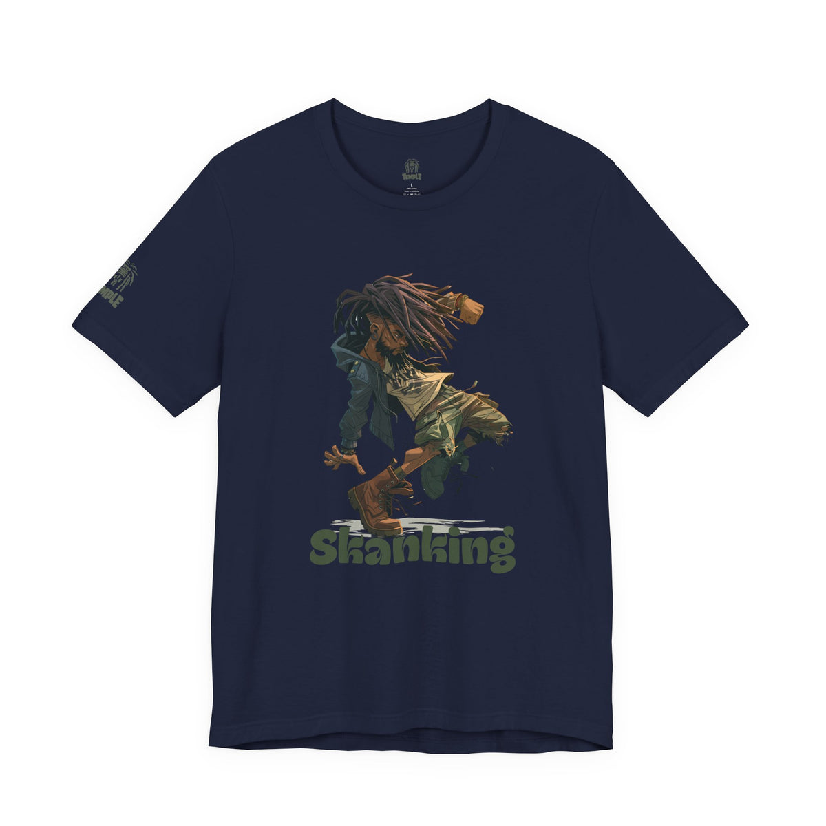 Skanking Rasta Dancer Tee — Reggae Ska Music Graphic T-Shirt